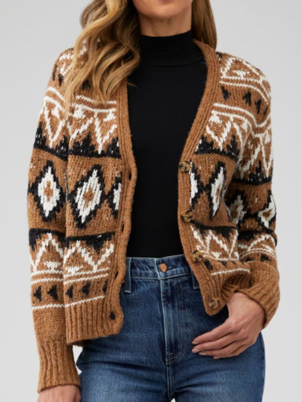 BB Dakota by Steve Madden Spice of Life Brown Cardigan